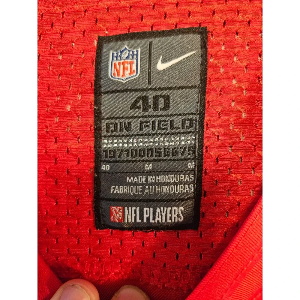 Nike San Francisco 49ers Jerry Rice 80 Jersey Red Mens Size 40 M NFL On Field
